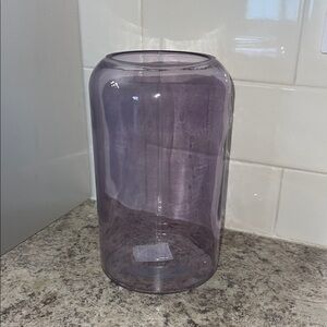Elegant Purple Glass Vase